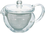 Glass Teapot with Large Tea Strainer 300ml Heatproof Dishwasher Safe