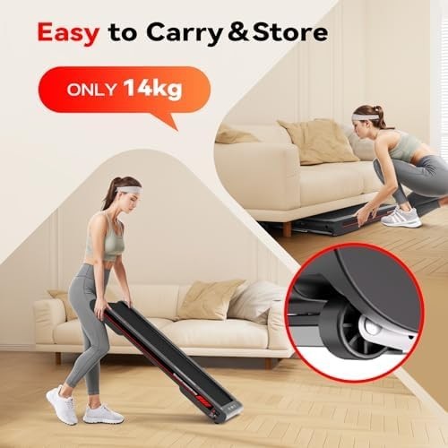 4-in-1 Vibration Walking Pad Under Desk Treadmill with Incline & App RM02
