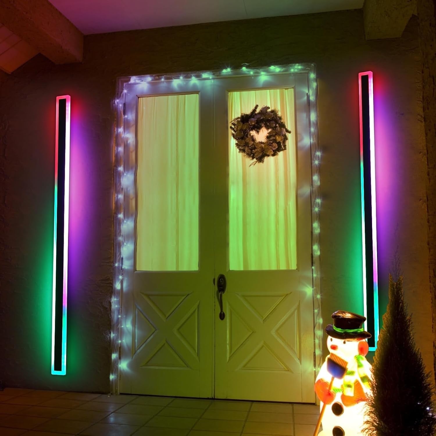 RGB Outdoor Wall Light 120CM Color-Changing Waterproof LED Strip