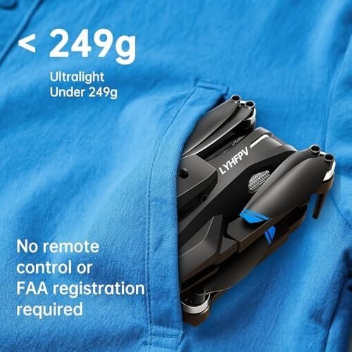 Foldable Drone with Dual Battery, 4K Camera & 360° Flip for Adults