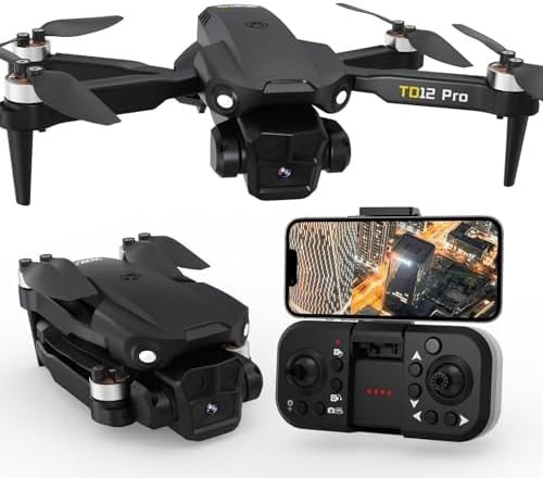 Foldable Mini Drone with 4K Camera, Brushless Motor, App Control, Carry Case