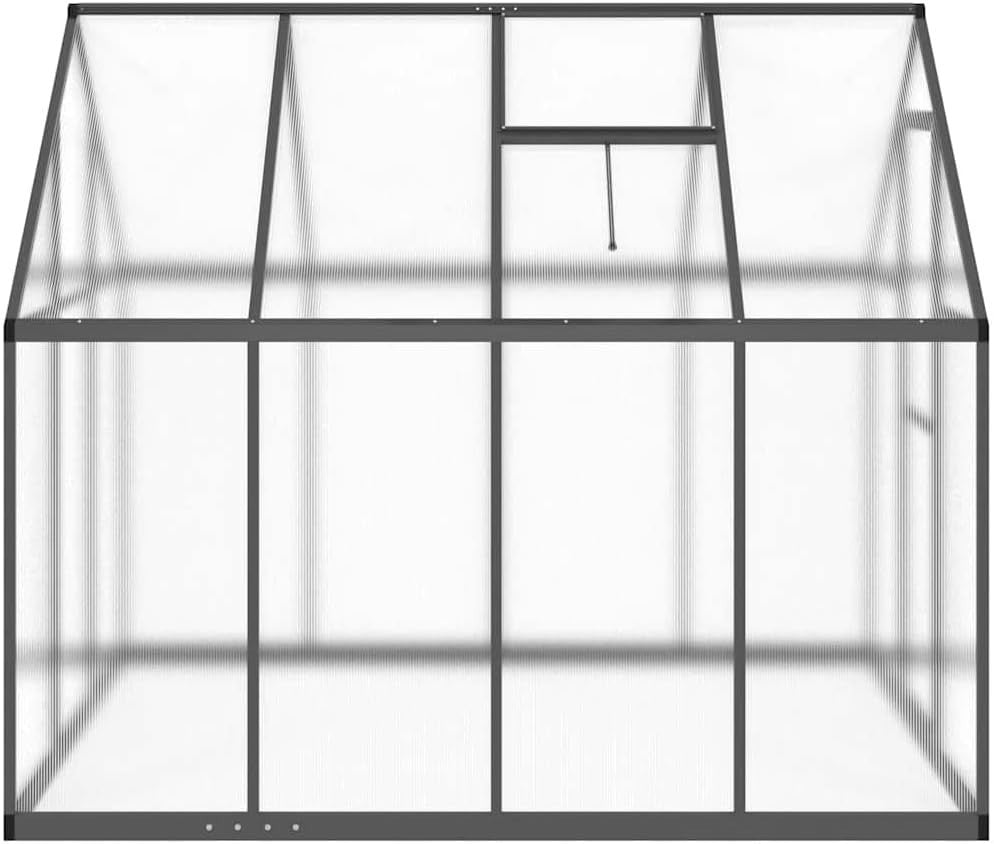 Large Walk-In Greenhouse 224x169x195cm Aluminium Frame UV Panels Roof Vent