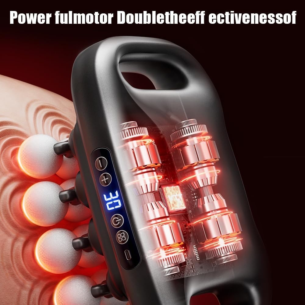 16 Head Massage Gun Deep Tissue Neck Back Pain Relief Full Body Massager
