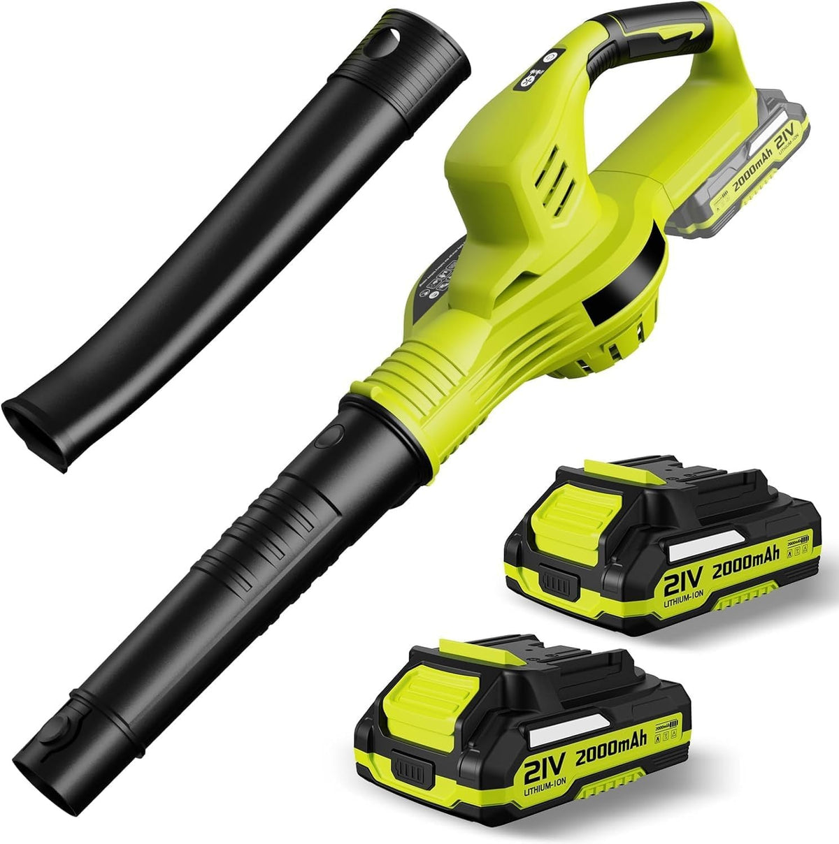 Cordless Leaf Blower 21V 150MPH Turbo Dual Battery Lightweight Garden Cleaner
