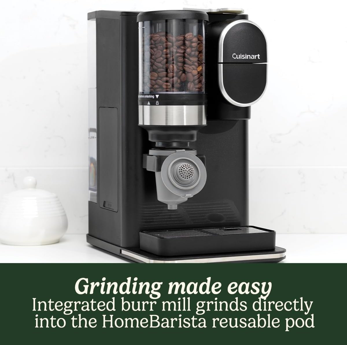 Bean to Cup Coffee Maker Grind & Brew Single Serve 1.35L Burr Grinder Filter