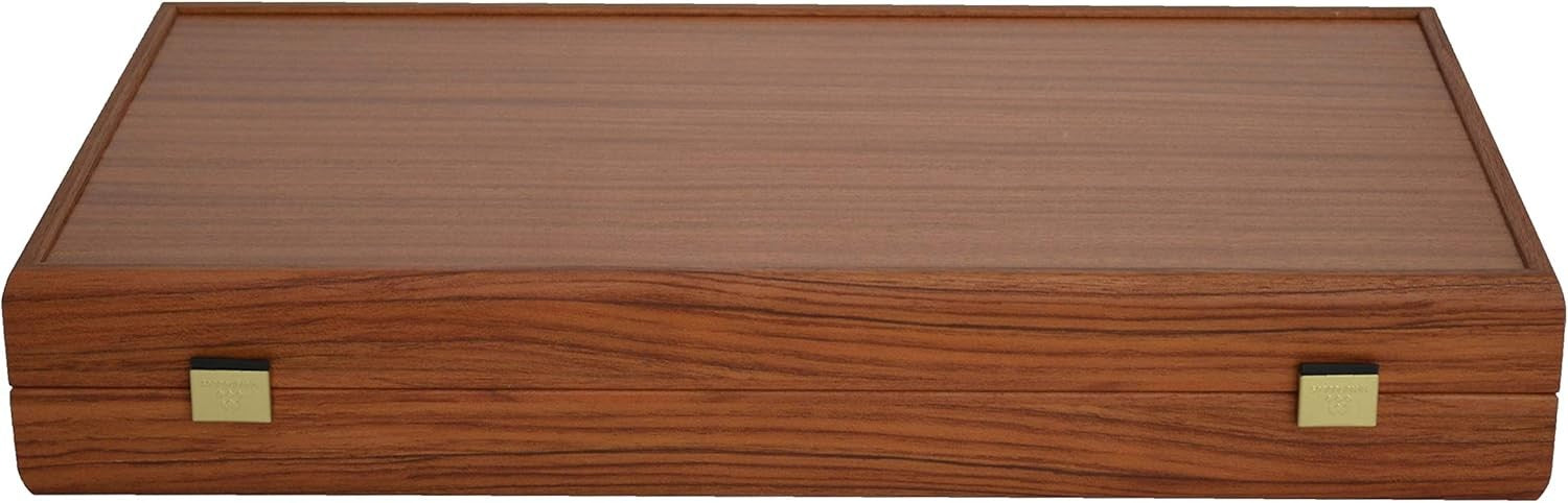 19” Solid Mahogany Backgammon Set Handmade Wooden Luxury Board Game