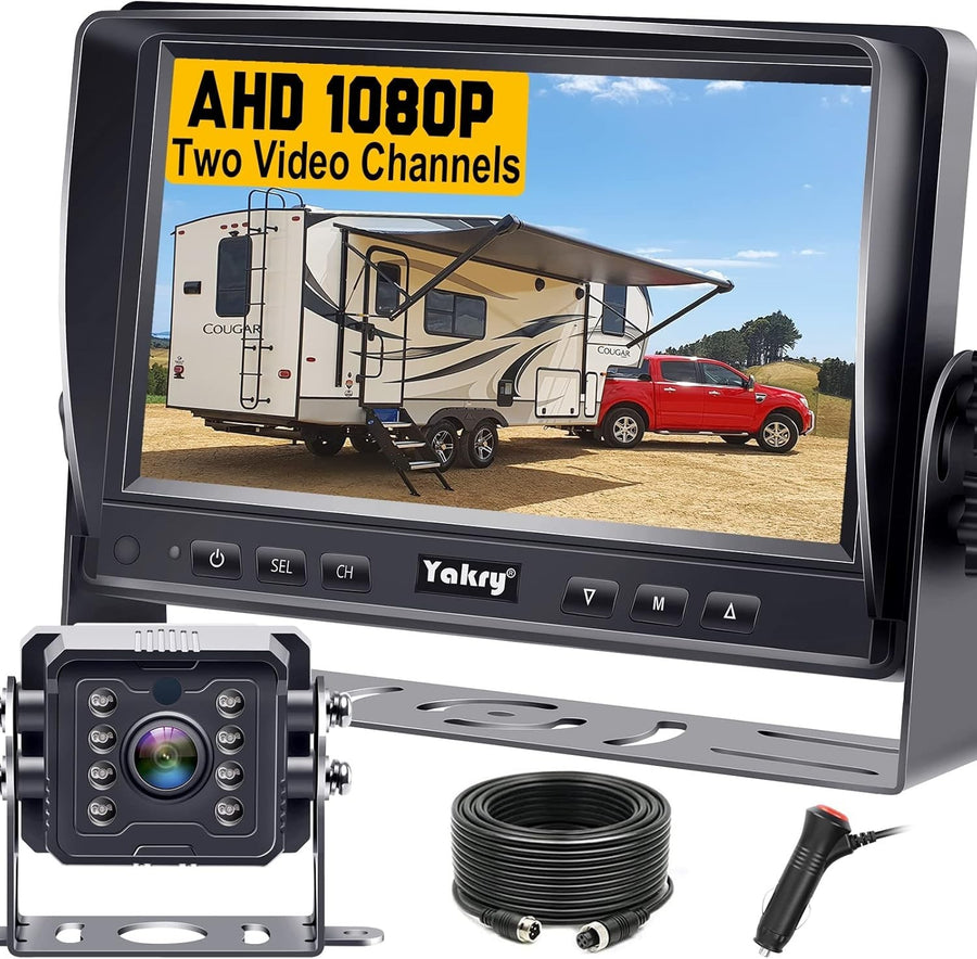 7 Inch Wired Reversing Camera Kit HD Night Vision Parking Camera Van RV