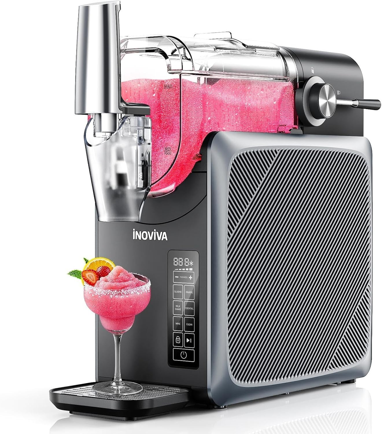 2.0L Slushie Machine Frozen Drink Maker 5 Preset Self-Cleaning White