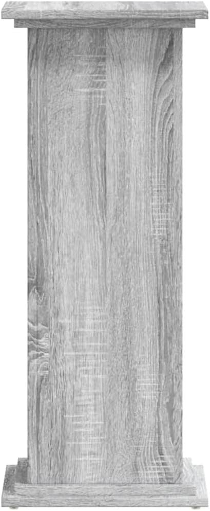 Tall Grey Wood Plant Stand 80cm Indoor Display Pedestal Table Modern Home Decor