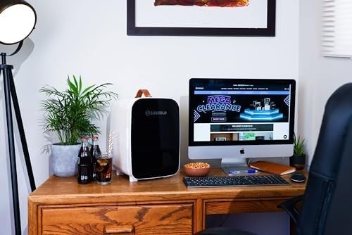 Mini Fridge 10L Portable Cooler AC/DC Compact Quiet Black