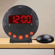 Vibration Alarm Clock Heavy Sleepers Loud LED Bed Shaker Hearing Impaired