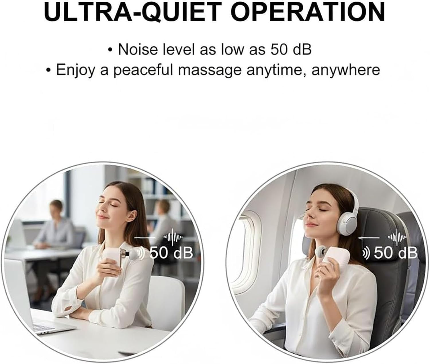 Mini Massage Gun Deep Tissue Quiet Percussion Muscle Pain Relief Travel Size