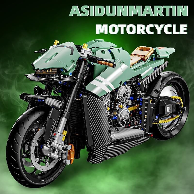Motorcycle Building Blocks Toy Kit for Adults & Kids – 2176 PCS Fun Set