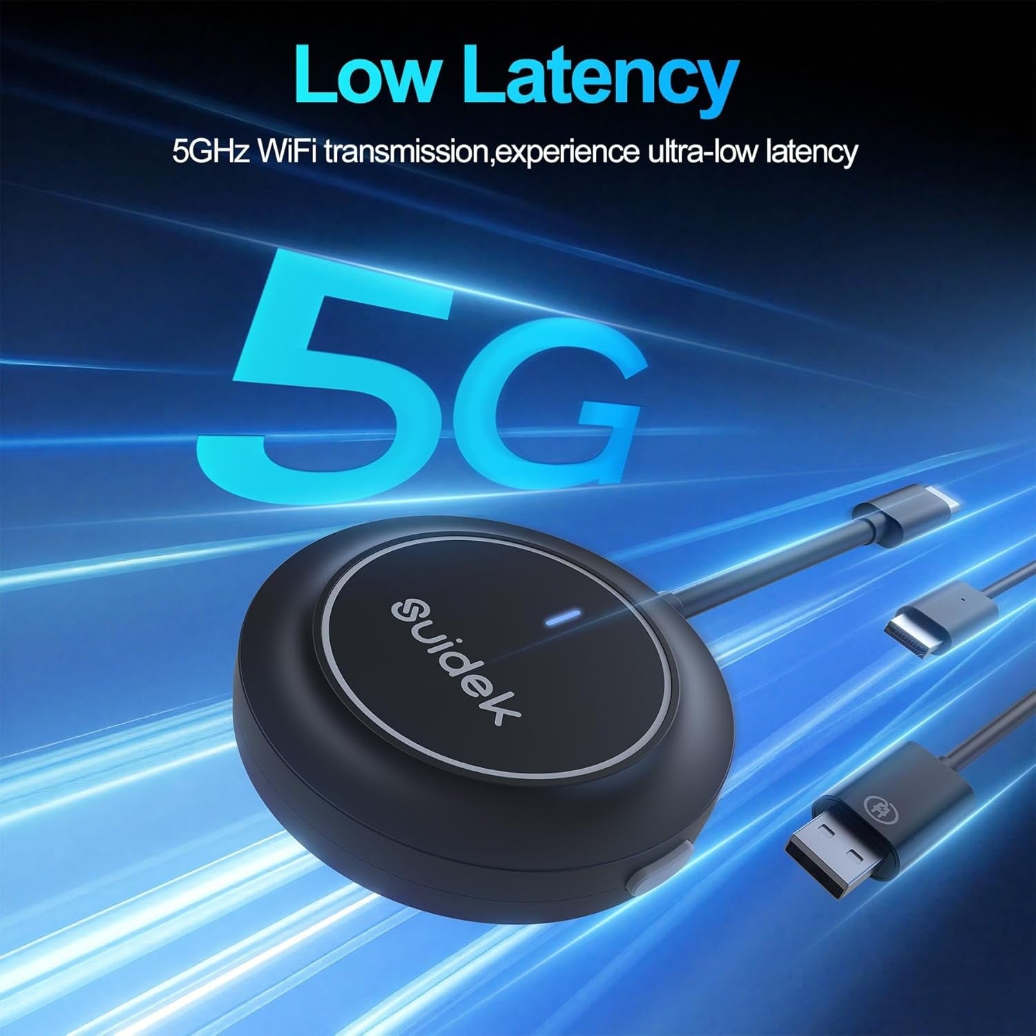 Wireless HDMI Transmitter Receiver USB C 5GHz 1080P Adapter