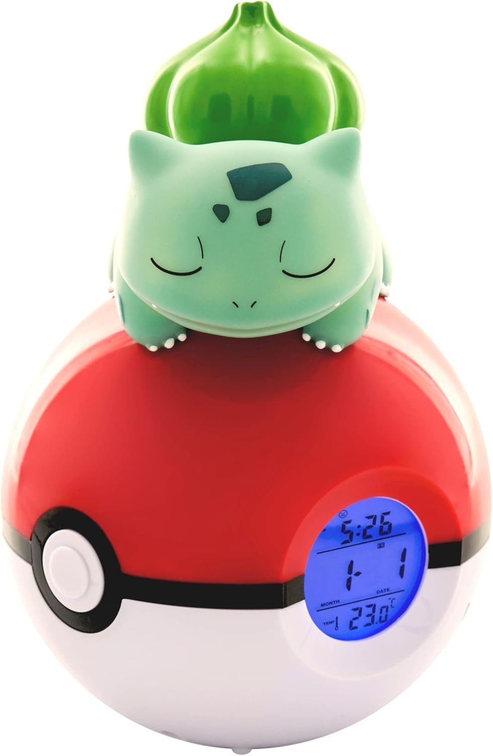 Kids Character FM Radio Alarm Clock LED Display Temperature Red White