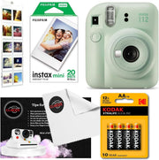 Instant Camera Bundle Green 20 Film Shots Wall Album Selfie Lens