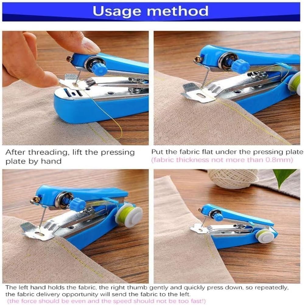 Handheld Sewing Machine Mini Portable Manual Stitcher DIY Repairs