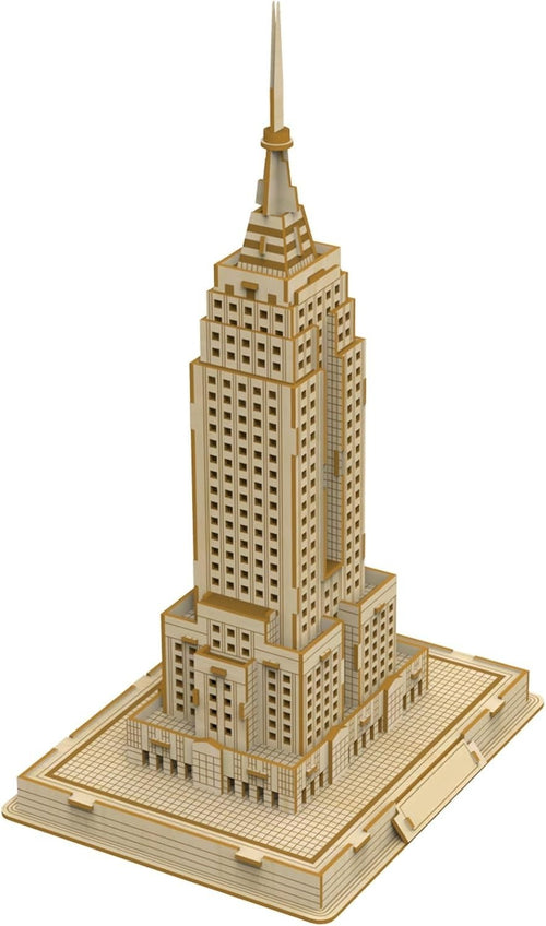 3D Wooden New York Mansion Puzzle Model Kit, DIY Craft & Home Decor
