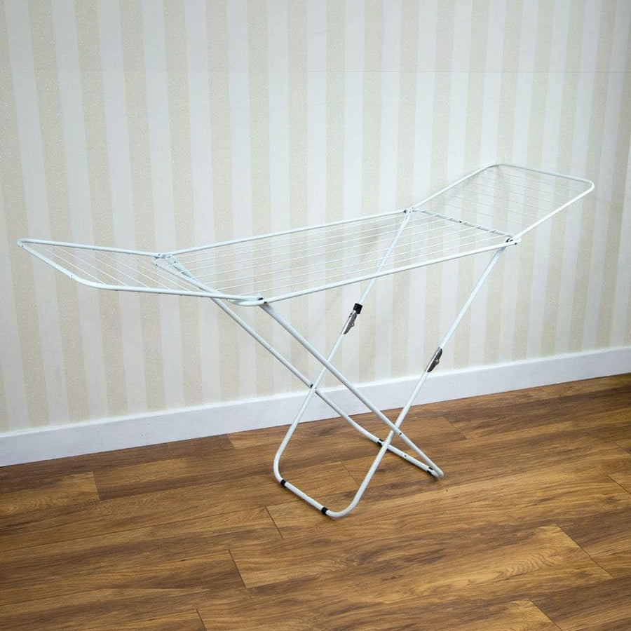 Clothes Airer Drying Rack 18m Winged Folding Indoor Outdoor Laundry Stand