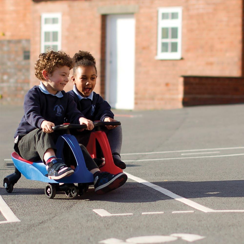 Kids Wiggle Car Ride On Scooter Balance Toy Steering Wheel Teal 120kg