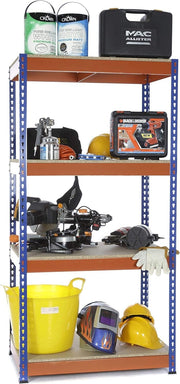 Freestanding 4-Tier Garage Shelf 400KG per Shelf 180x90x45cm Metal