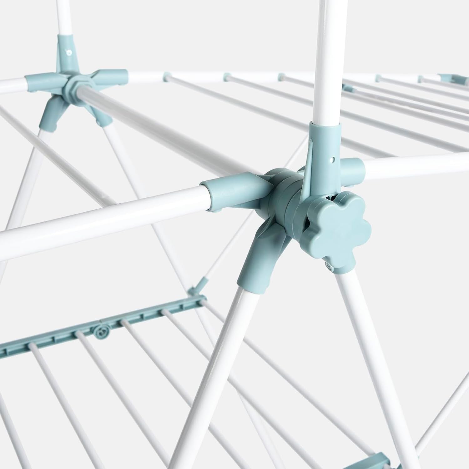 Clothes Airer X Wing Dryer Rack with Hanging Rail Folding Large Indoor Outdoor