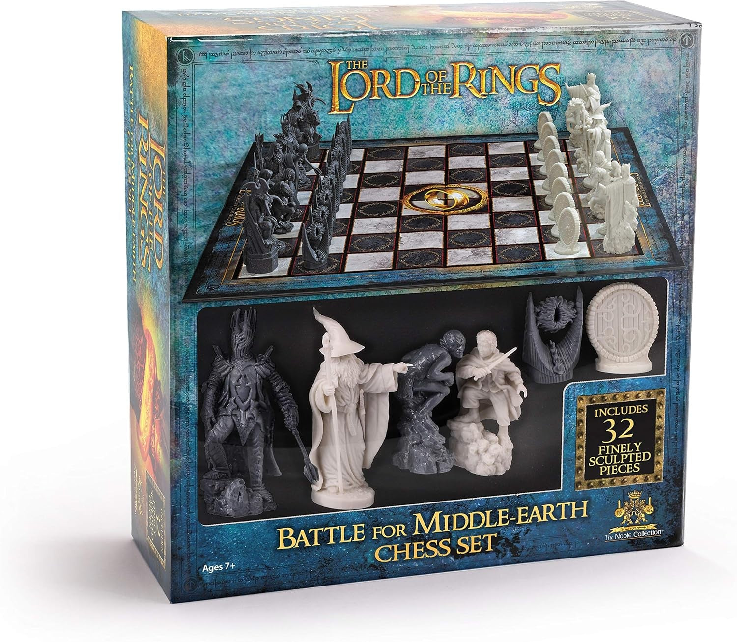 Lord of the Rings Middle Earth Chess Set Fantasy Battle Board Game Ages 8+