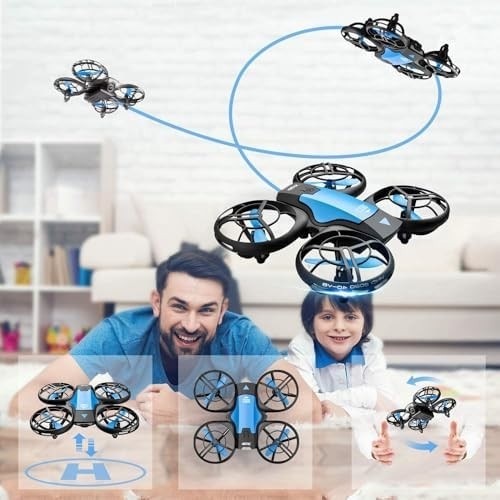 Mini Hand Controlled Drone with 3 Batteries, 3D Flip & Auto Hover for Kids