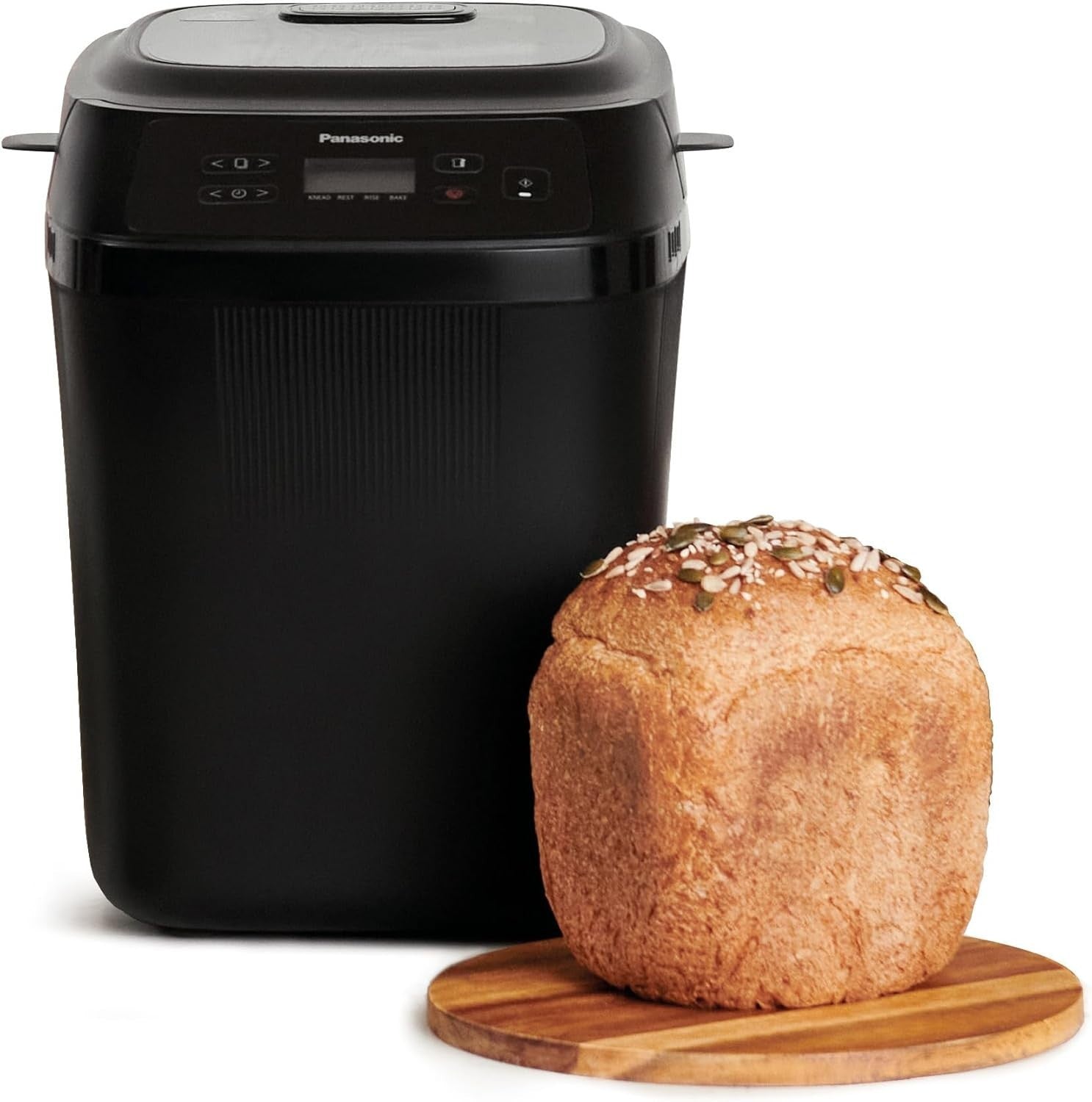 Mini Bread Maker 18 Programs 4 Gluten-Free Compact LCD Display Black