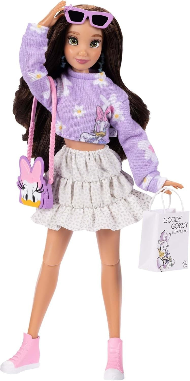 Fashion Doll with Articulated Joints Outfit Accessories Purse Bottle Gift