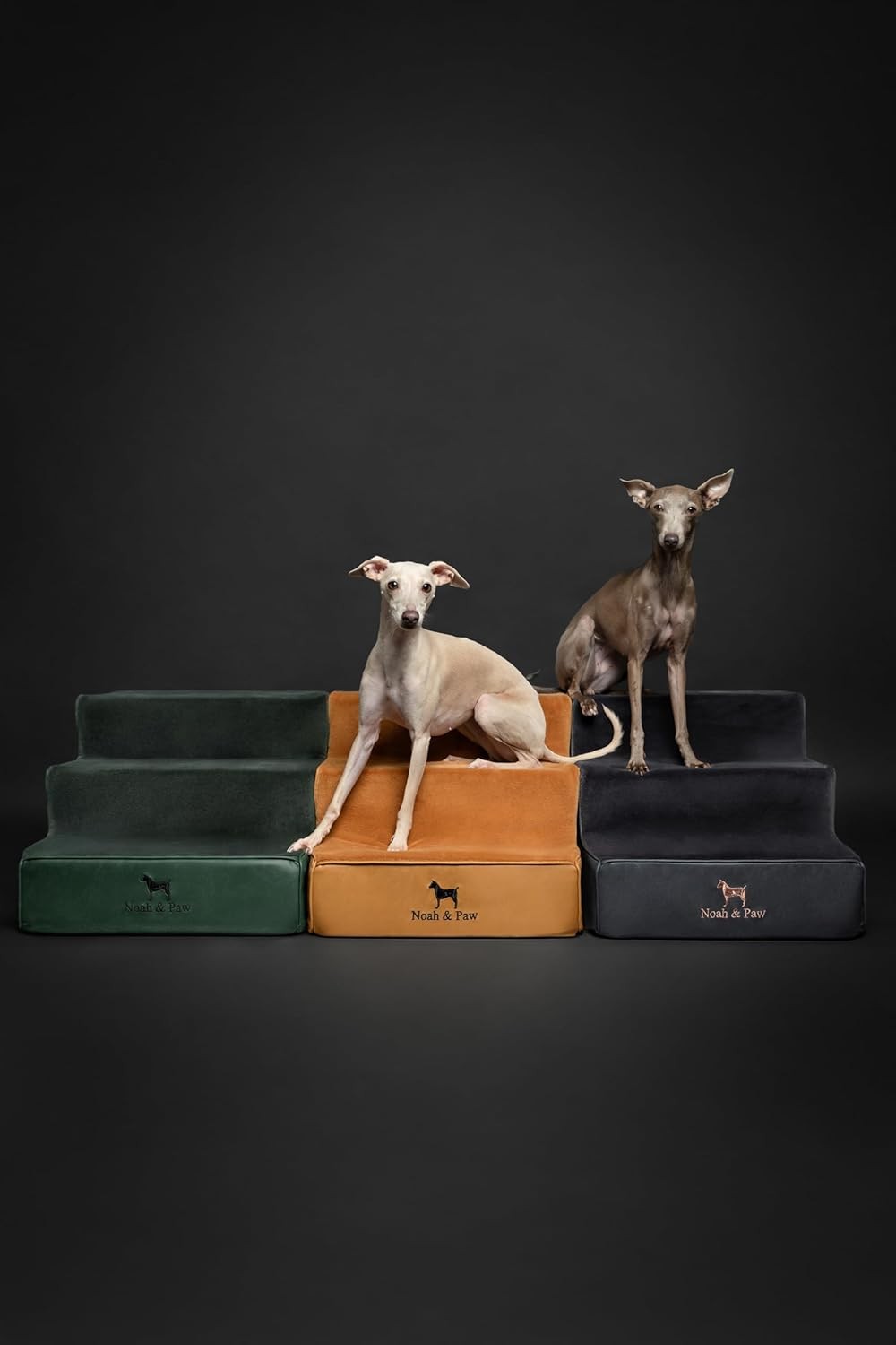 5‑Step Extra Wide Foam Dog & Cat Stairs for Bed Sofa – Non‑Slip Pet Ramp