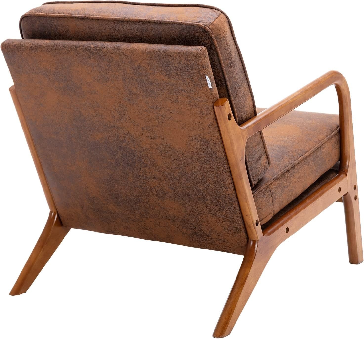 Kids Armchair with Footstool PVC Leather Sofa Chair Toddler Seat Coffee