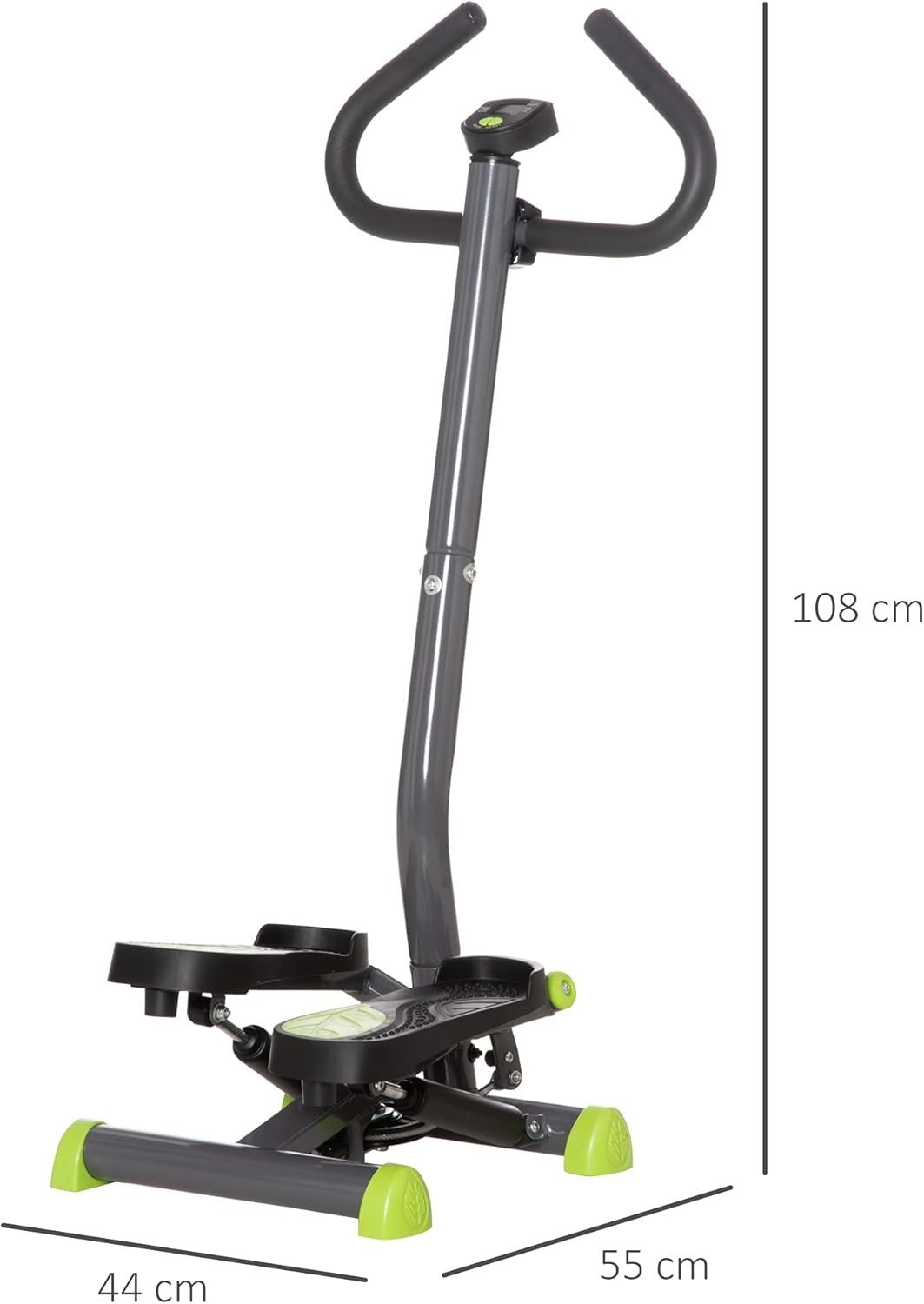 Twister Stepper Machine w/ Adjustable Hydraulic Resistance & LCD Display