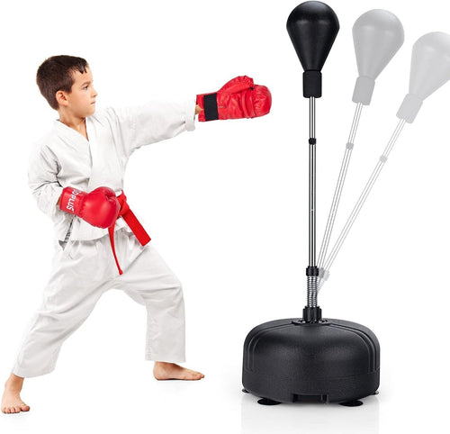 Adjustable Reflex Boxing Ball Stand Freestanding Gloves Suction Base