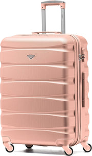 Medium 25” ABS Check In Suitcase Lightweight Hard Shell 4 Wheels