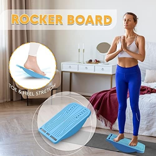 3-in-1 Adjustable Slant Board for Calf Stretch Foot Massage Plantar Fasciitis
