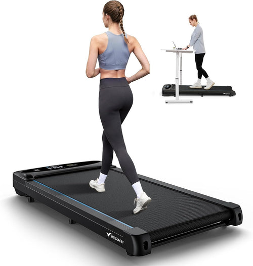 Foldable Under Desk Walking Treadmill 6KM/H Home Office LED Remote