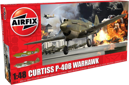 1:48 WWII P-40B Warhawk Model Kit w/ Sprues Decals – Aviation Build Set