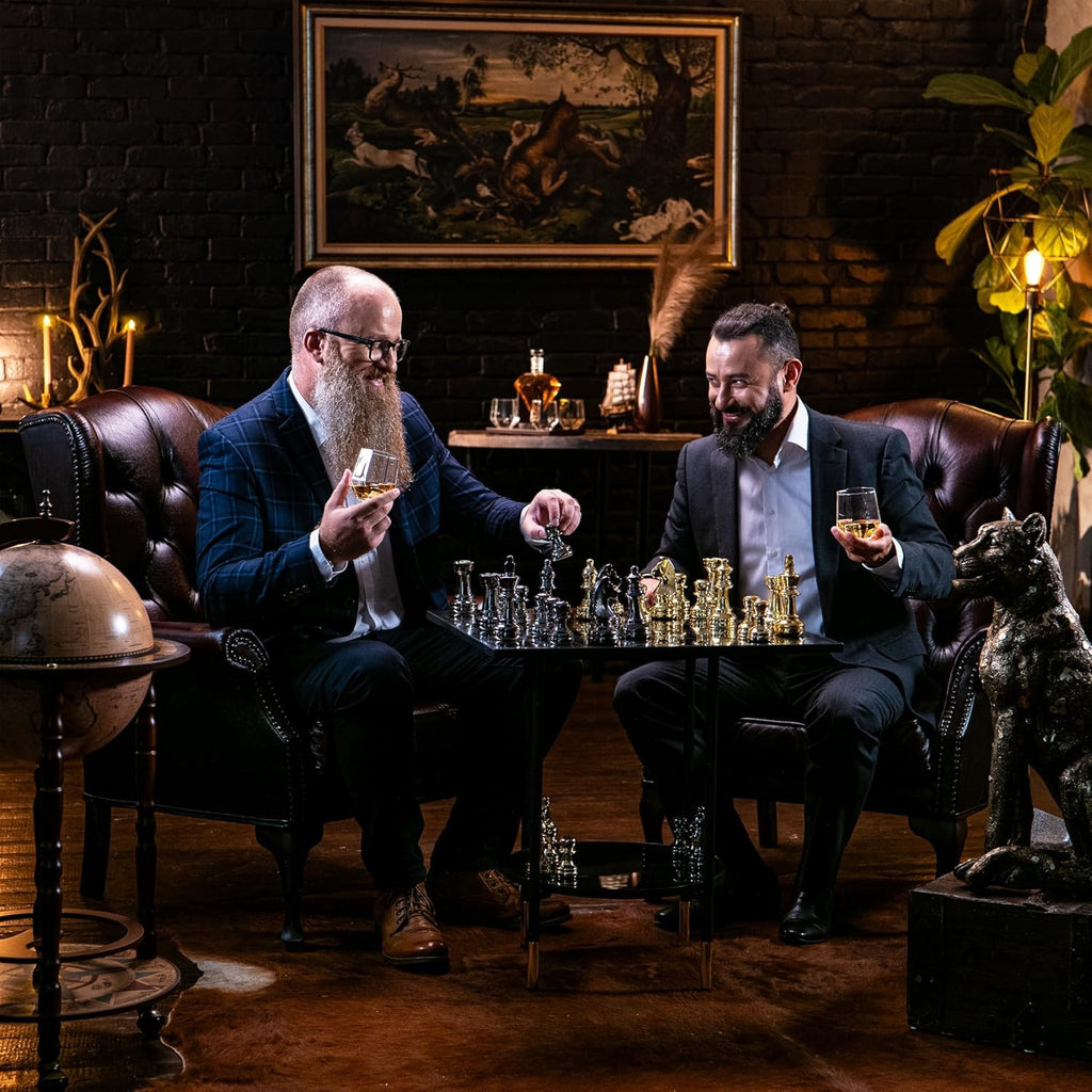 1000ml Diamond Whiskey Decanter Set with 4 Glasses Stones Luxury Men’s Gift Bar