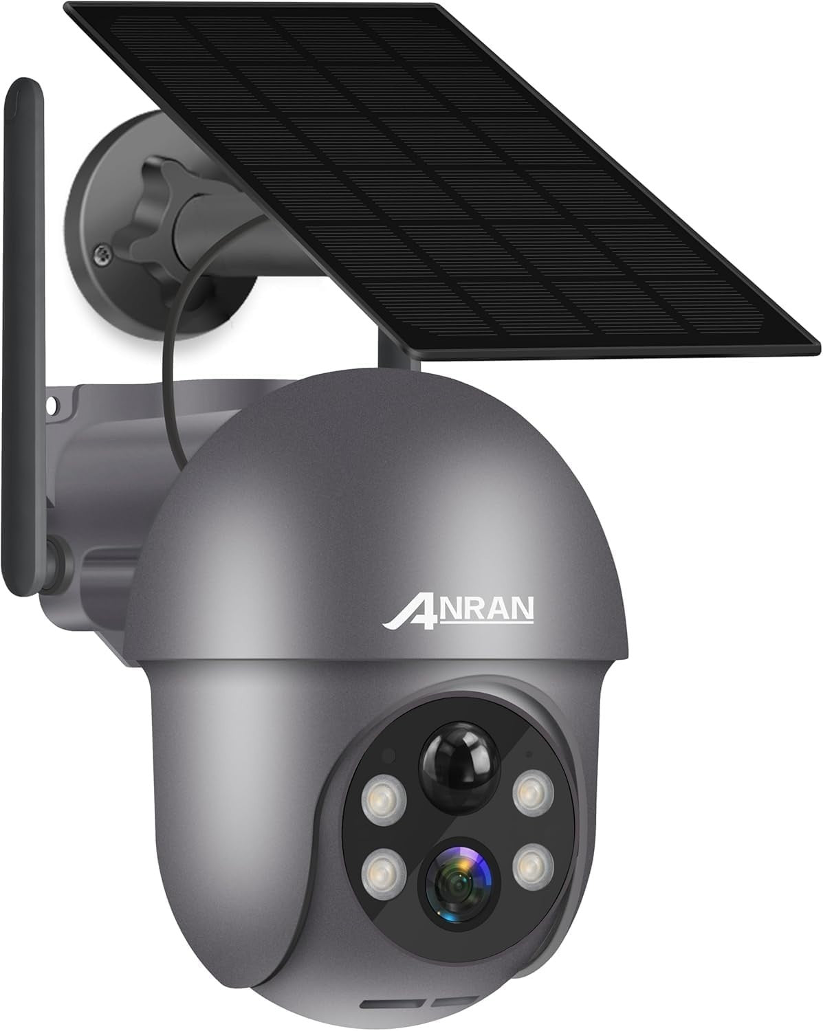 Wireless Solar CCTV Camera 2K Human Detection Color Night Vision