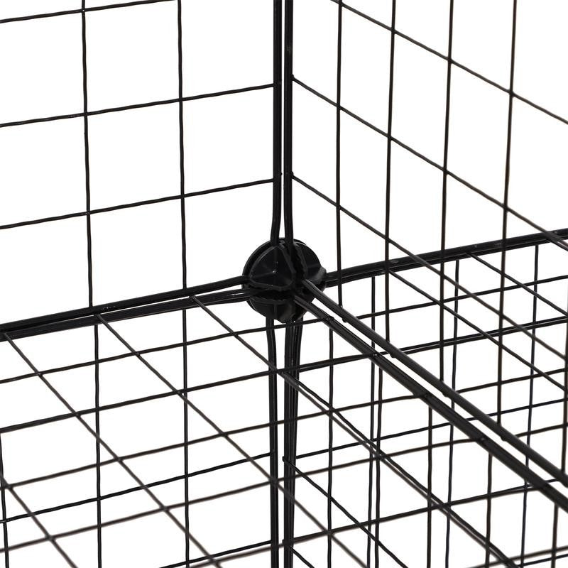 Modular 6-Cube Wire Storage Rack – Adjustable DIY Display Shelves