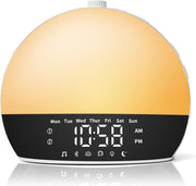 Sunrise Alarm Clock Wake Up Light White Noise Bluetooth Speaker Heavy Sleepers