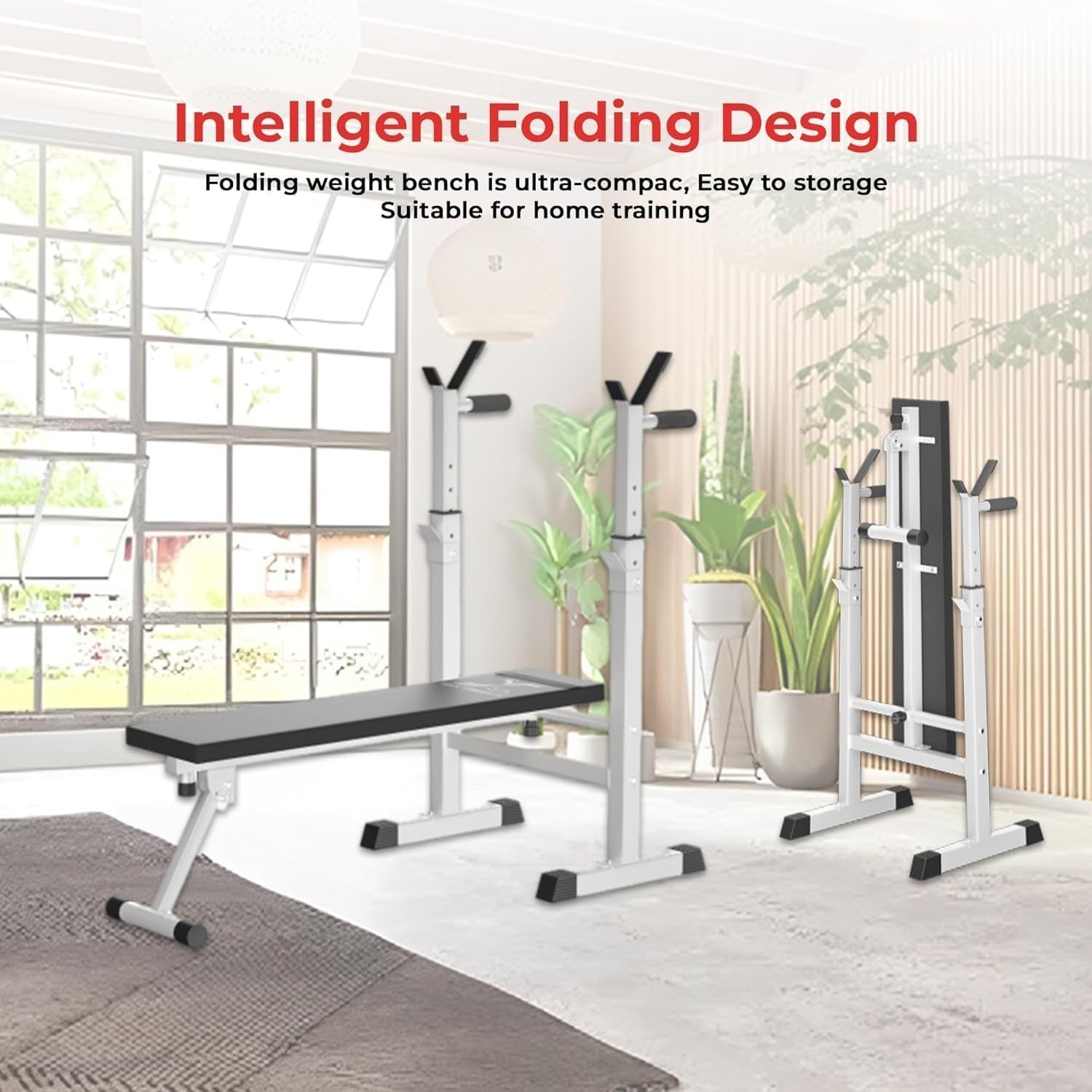Foldable Adjustable Workout Bench Incline Decline Flat Home Gym