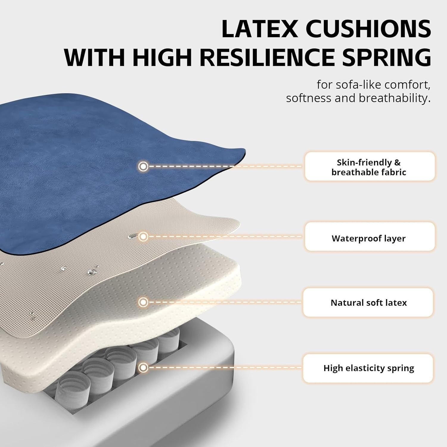 Ergonomic Gaming Chair Wide Seat Reclining Footrest Memory Foam Blue Adults