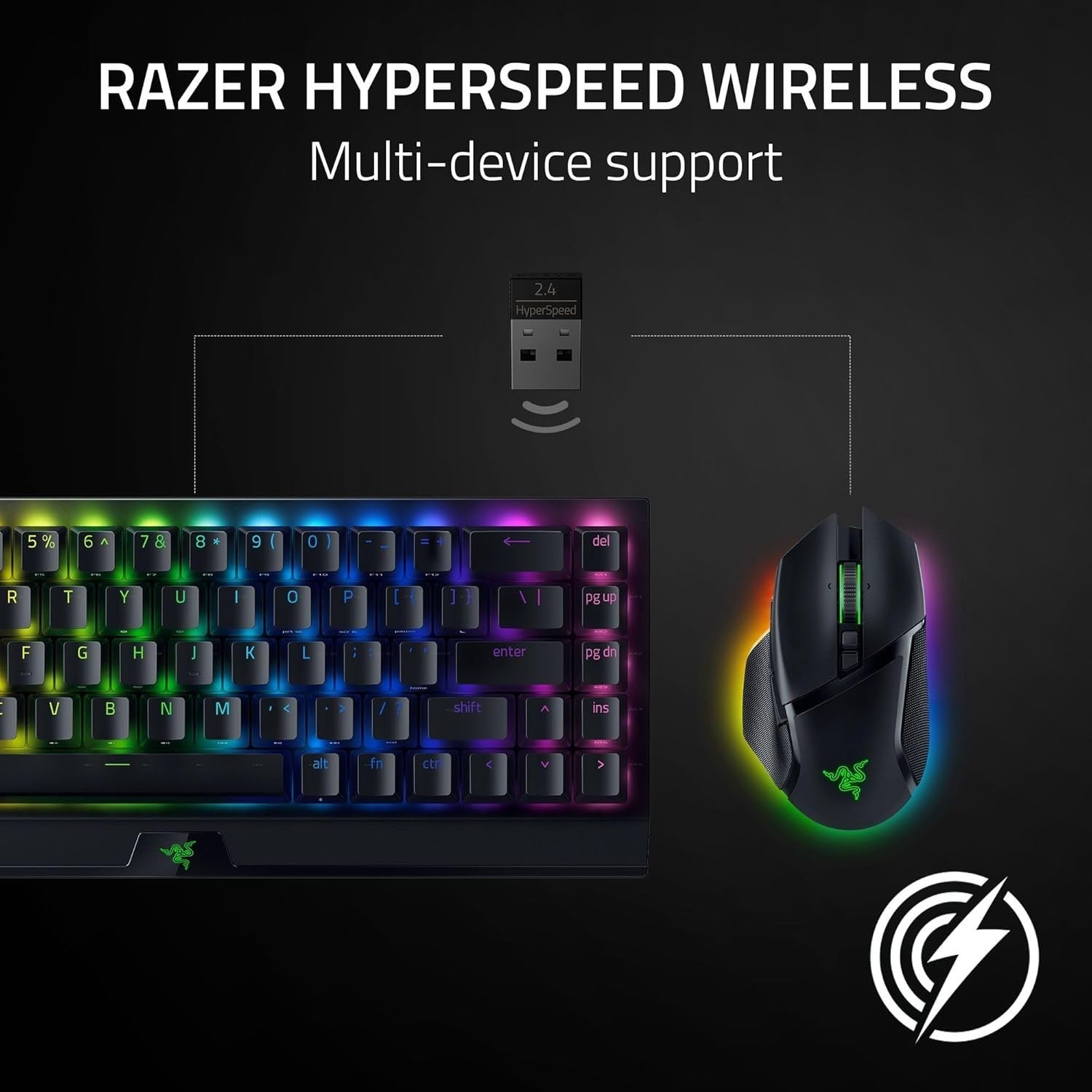 Pro Wireless Gaming Mouse 30K DPI RGB Tilt Wheel 11 Button Ergonomic
