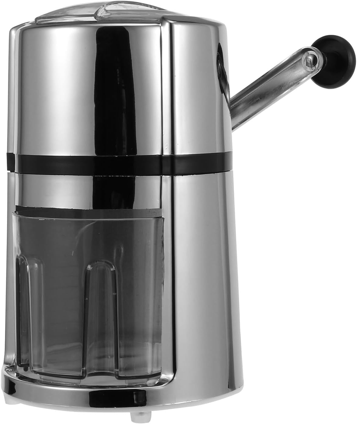 Manual Ice Crusher Hand Crank Snow Cone Slush Maker Stainless Steel