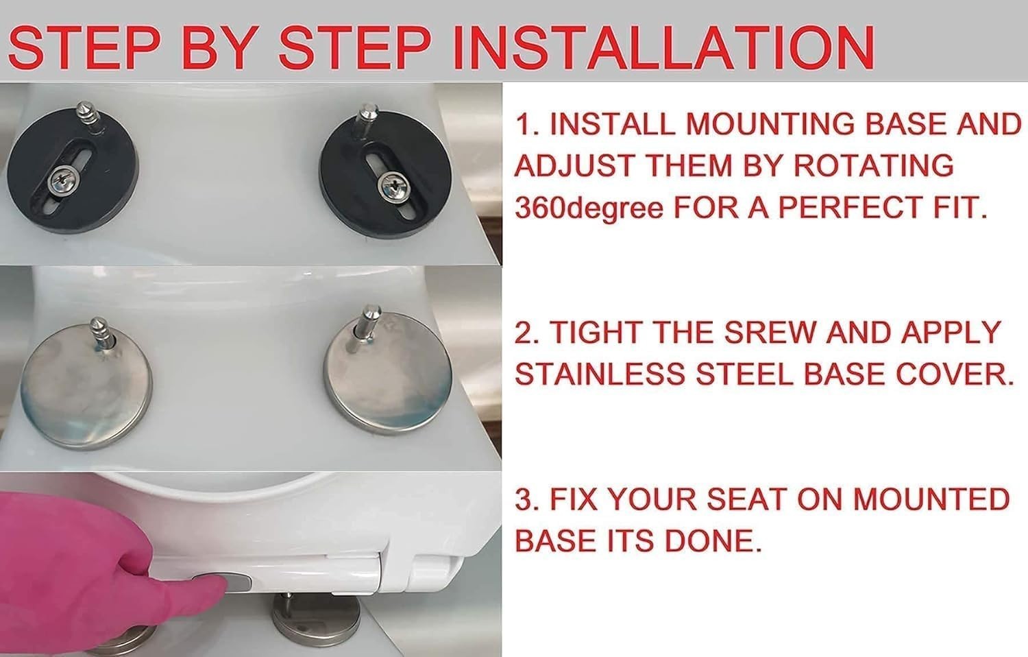Oval Toilet Seat Soft Close Quick Release PP Top Fix Blind Hole Easy Install