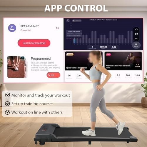 Under Desk Treadmill – Incline, App & Remote Control, 4-in-1 Fitness Pad