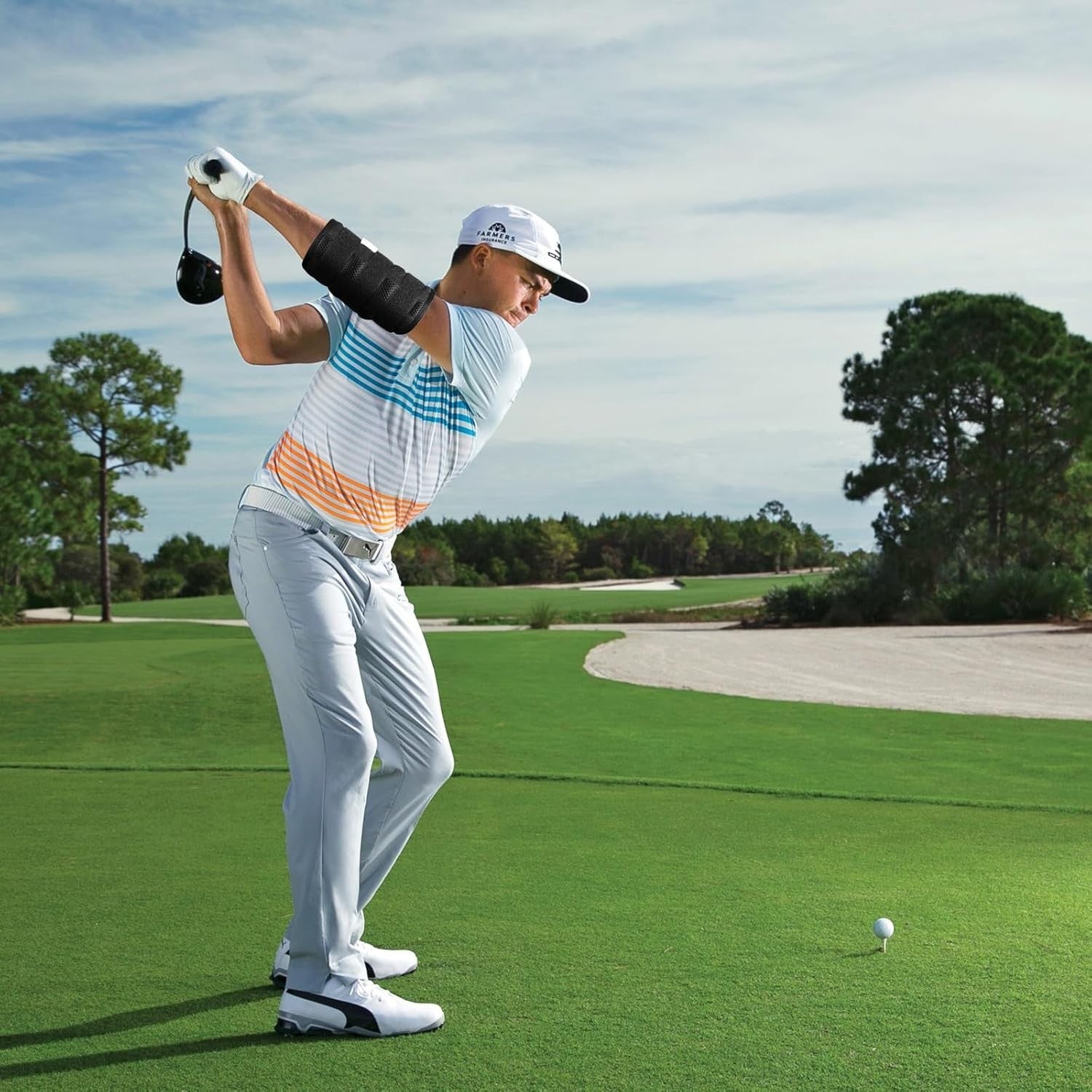 Golf Swing Training Aid Elbow Brace Straight Arm Posture Corrector