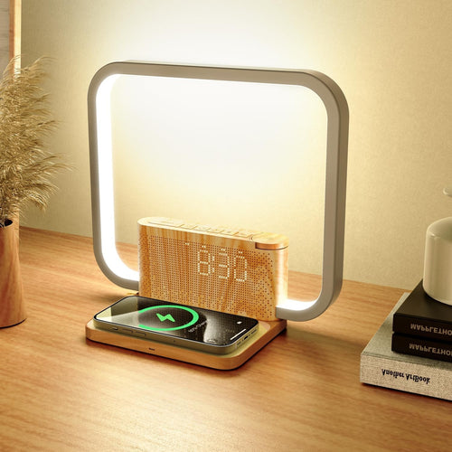 Sunrise Alarm Clock Wake Up Light Natural Sounds Snooze Bedroom Night Lamp